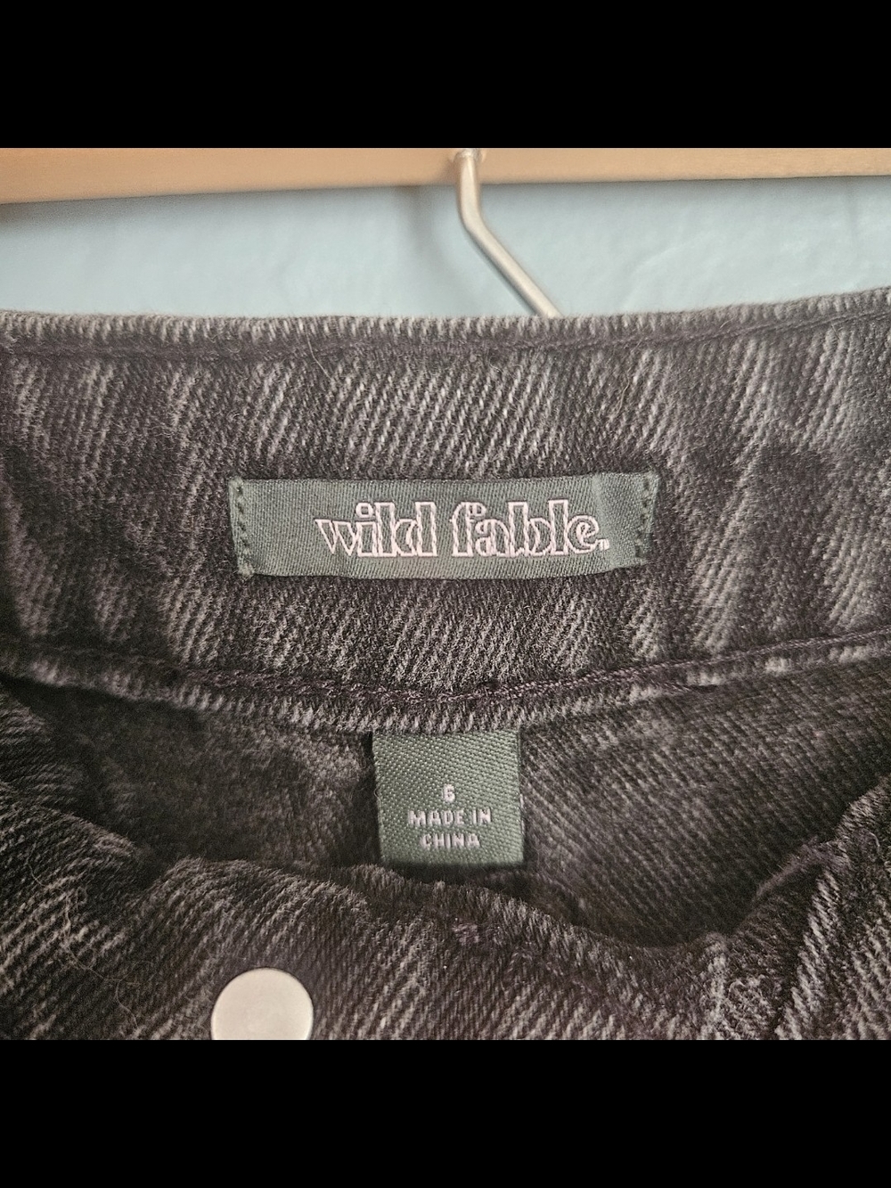 Wild Fable Black Distressed Rolled-Hem Jean Shorts - Picture 4 of 7